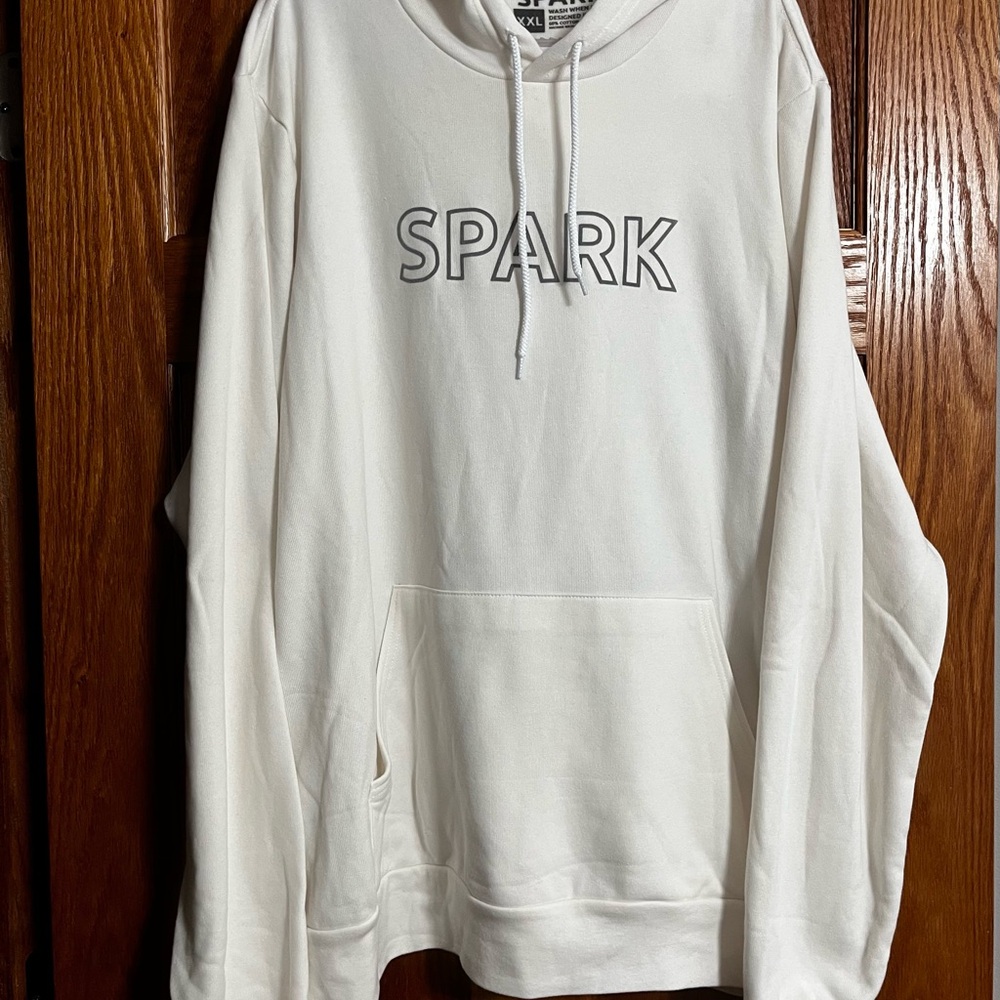 Spark Midweight Hoodie in Natural Color Long Sleeve Sz XXL NWT Original $68